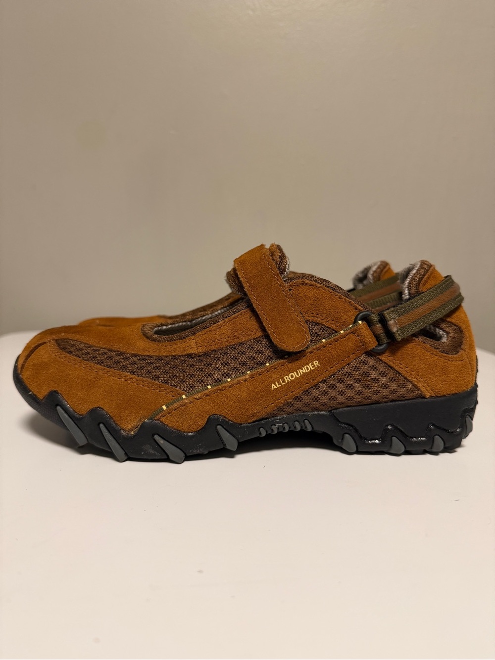 Allrounder by Mephisto Niro Camel Mesh Leather Mary Jane Shoe Women’s US 7